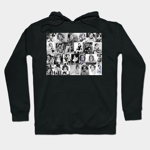 Shirley Temple Collage Hoodie by RetroSalt